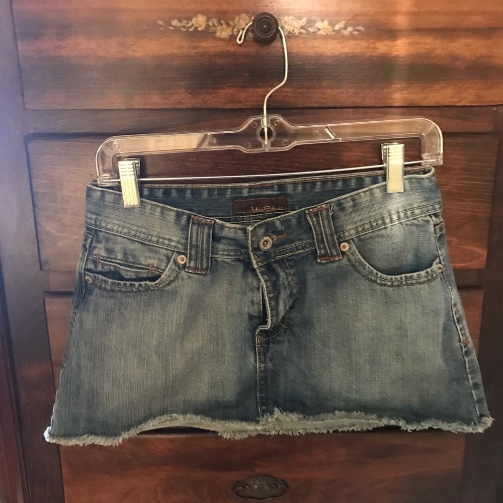 Jean mini skirt